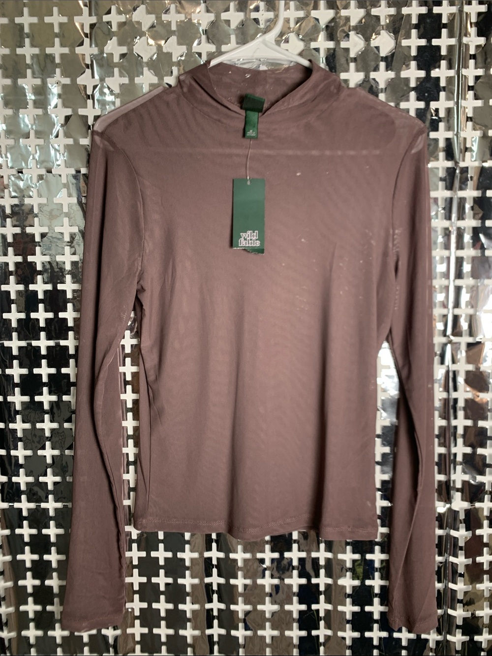 wild fable Long-Sleeve Turtleneck Top - Mauve